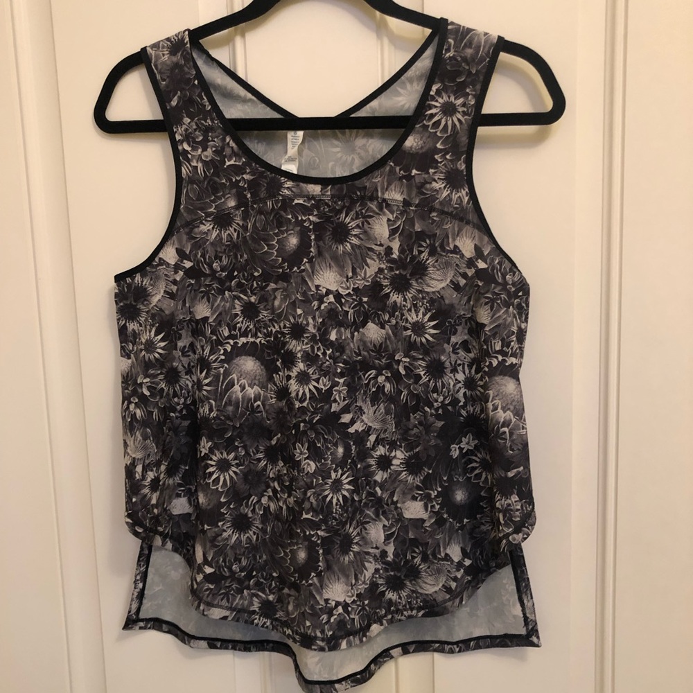 Lululemon Split Singlet Tank Top Flowabunga Flora… - image 3